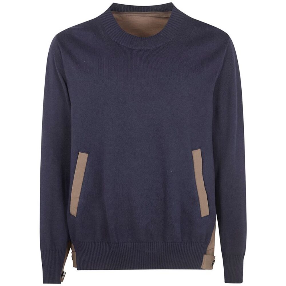 Sacai Men Cotton Typewriter X Knit Pullover